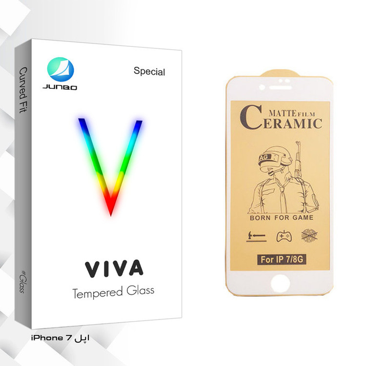 محافظ صفحه نمایش سرامیکی جانبو مدل Viva Glass مناسب برای گوشی موبایل اپل iPhone 7