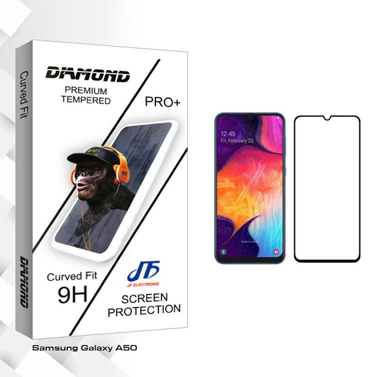 محافظ صفحه نمایش جی اف مدل Diamond glass مناسب برای گوشی موبایل سامسونگ Galaxy A50