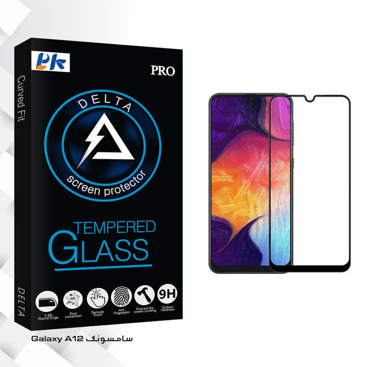 محافظ صفحه نمایش پی کی مدل Delta Glass مناسب برای گوشی موبایل سامسونگ Galaxy A12