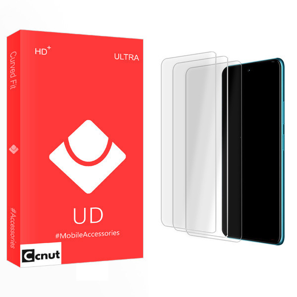 محافظ صفحه نمایش شیشه ای کوکونات مدل UD Ultra MIX مناسب برای گوشی موبایل شیائومی Poco F4 \ F4 GT \ F4 5G \ F4 Pro بسته سه عددی