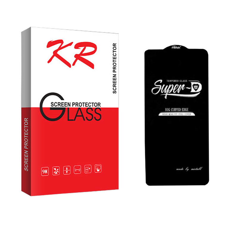 محافظ صفحه نمایش شیشه ای کی آر مدل Super D مناسب برای گوشی موبایل سامسونگ Galaxy M62