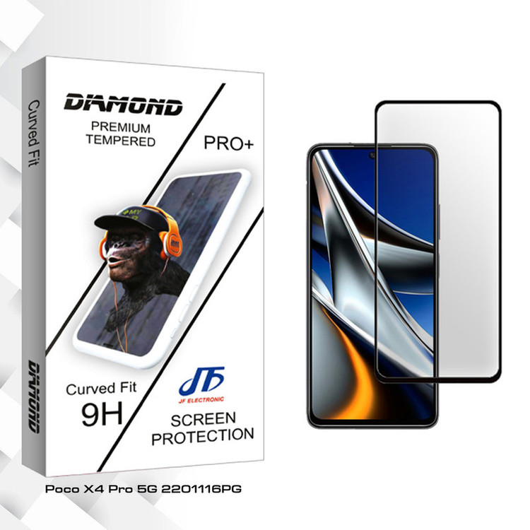 محافظ صفحه نمایش سرامیکی جی اف مدل Diamond Glass مناسب برای گوشی موبایل شیائومی Poco X4 Pro 5G 2201116PG