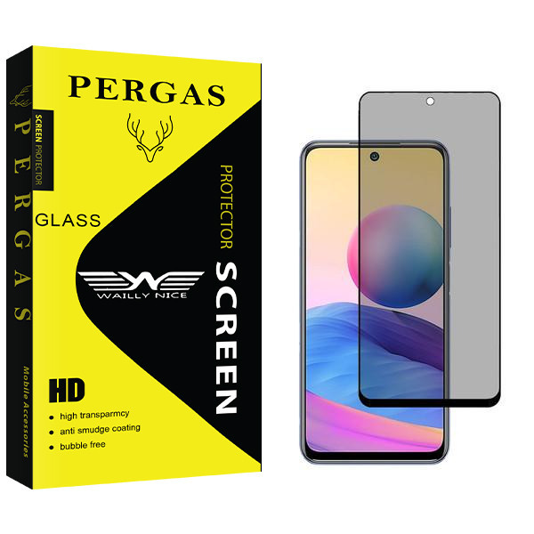 محافظ صفحه نمایش حریم شخصی وایلی نایس مدل Pergas مناسب برای گوشی موبایل شیائومی Redmi Note 10 5G