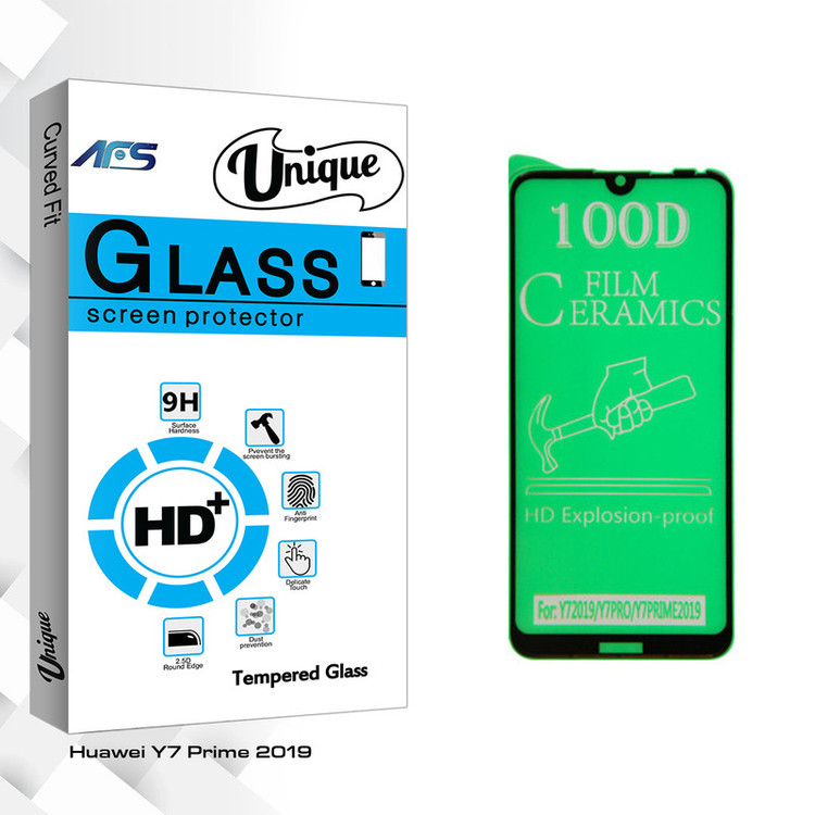 محافظ صفحه نمایش ای اف اس مدل Unique Glass مناسب برای گوشی موبایل هوآوی Y7 Prime 2019