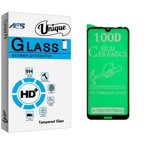 محافظ صفحه نمایش ای اف اس مدل Unique Glass مناسب برای گوشی موبایل هوآوی Y7 Prime 2019