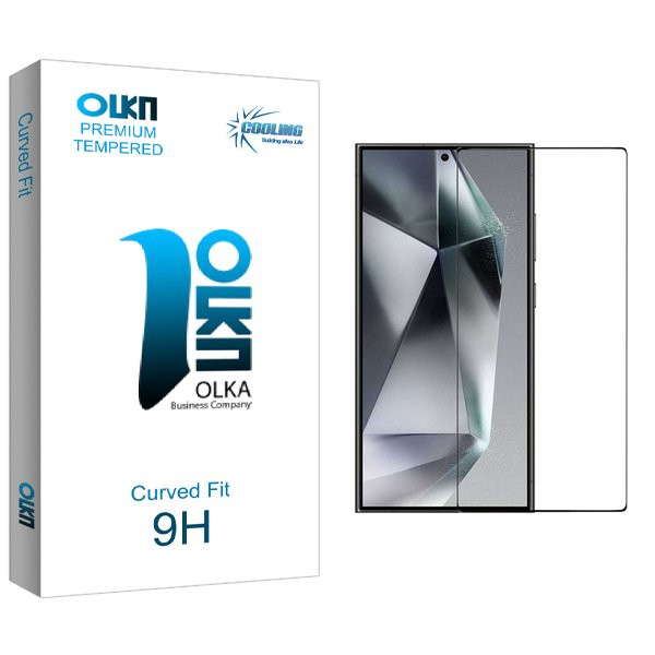 محافظ صفحه نمایش شیشه ای کولینگ مدل Olka FullGlue مناسب برای گوشی موبایل سامسونگ Galaxy S24 Ultra