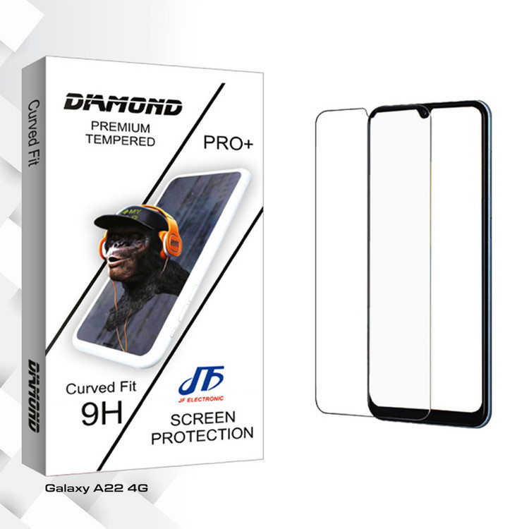 محافظ صفحه نمایش شیشه ای جی اف مدل Diamond Glass مناسب برای گوشی موبایل سامسونگ Galaxy A22 4G