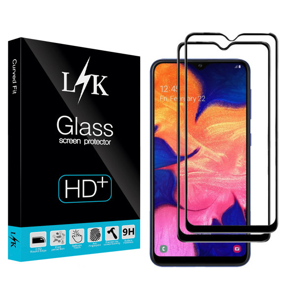 محافظ صفحه نمایش سرامیکی ال کی مدل +LITE مناسب برای گوشی موبایل سامسونگ Galaxy A30 بسته دو عددی