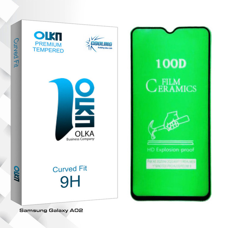 محافظ صفحه نمایش سرامیکی کولینگ مدل Olka glass مناسب برای گوشی موبایل سامسونگ Galaxy A02