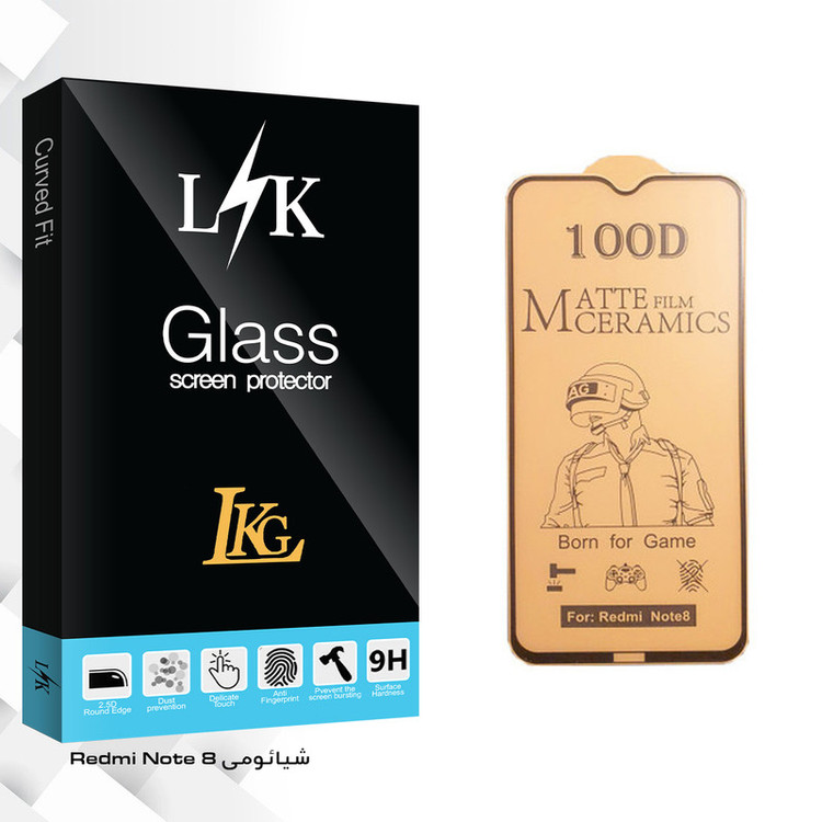 محافظ صفحه نمایش سرامیکی ال کا جی مدل LK Glass مناسب برای گوشی موبایل شیائومی Redmi Note 8
