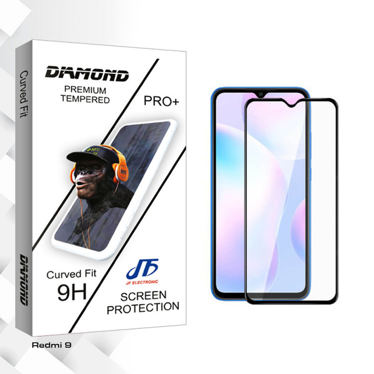 محافظ صفحه نمایش سرامیکی جی اف مدل Diamond glass مناسب برای گوشی موبایل شیائومی Redmi 9