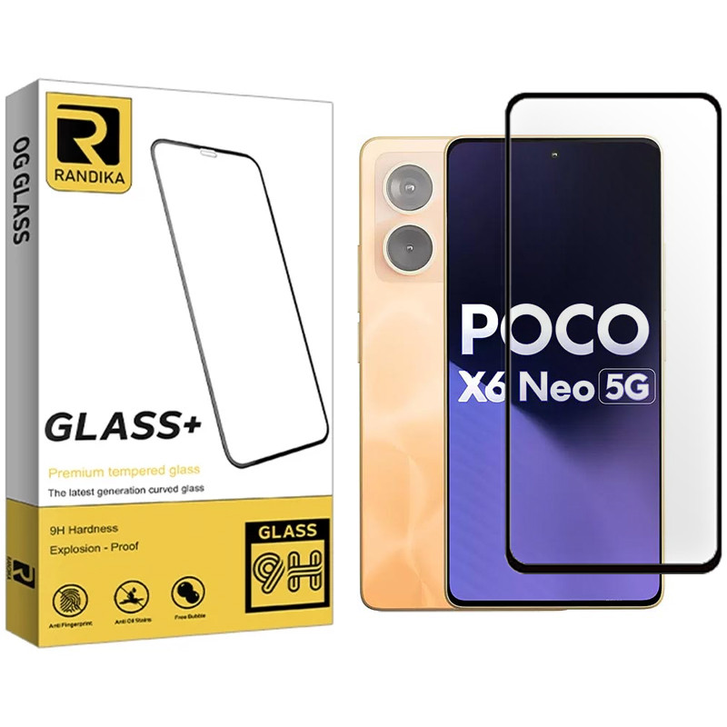 محافظ صفحه نمایش شیشه ای راندیکا مدل Premium مناسب برای گوشی موبایل شیائومی Poco X6 Neo 5G