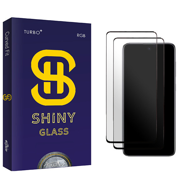 محافظ صفحه نمایش سرامیکی آتوچبو مدل Shiny Glass NEW مناسب برای گوشی موبایل سامسونگ Galaxy A73 5G بسته دو عددی
