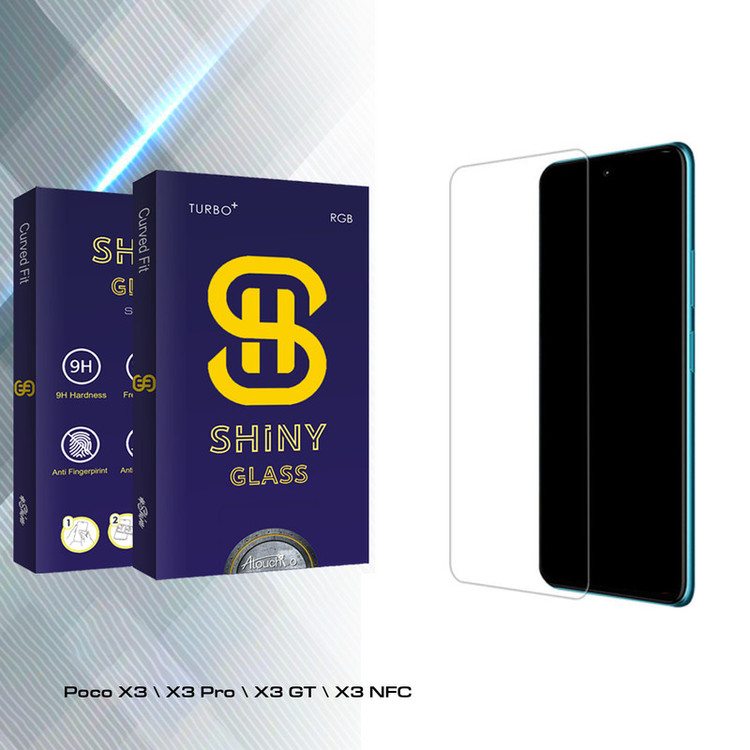 محافظ صفحه نمایش شیشه ای آتوچبو مدل Shiny Glass MIX مناسب برای گوشی موبایل شیائومی Poco X3 \ X3 Pro \ X3 GT \ X3 NFC