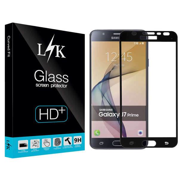 محافظ صفحه نمایش سرامیکی ال کی مدل Hard glass مناسب برای گوشی موبایل سامسونگ Galaxy J7 prime