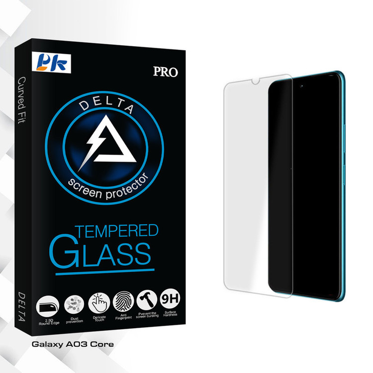 محافظ صفحه نمایش شیشه ای پی کی مدل Delta Glass MIX مناسب برای گوشی موبایل سامسونگ Galaxy A03 Core