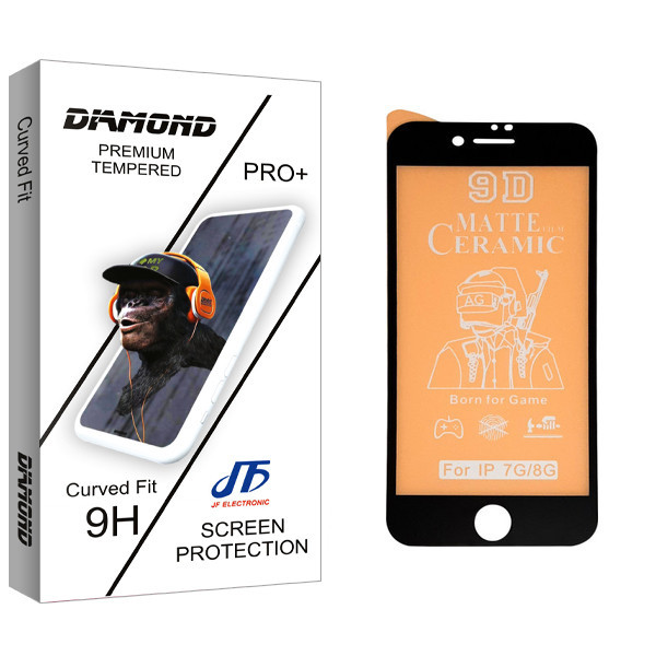 محافظ صفحه نمایش مات جی اف مدل Diamond glass مناسب برای گوشی موبایل اپل iphone 7/8