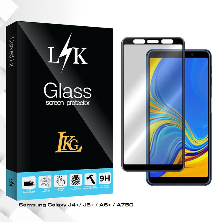 محافظ صفحه نمایش ال کا جی مدل LK Glass مناسب برای گوشی موبایل سامسونگ Galaxy J4+/ J6+ / A6+ / A750