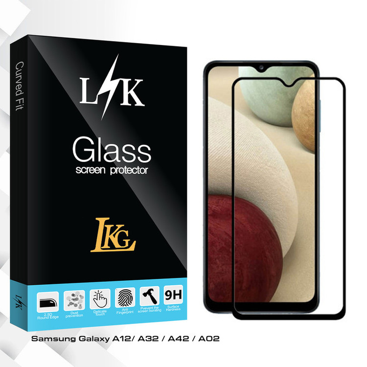 محافظ صفحه نمایش سرامیکی مات ال کا جی مدل LK Glass مناسب برای گوشی موبایل سامسونگ Galaxy A12/ A32 / A42/ A02