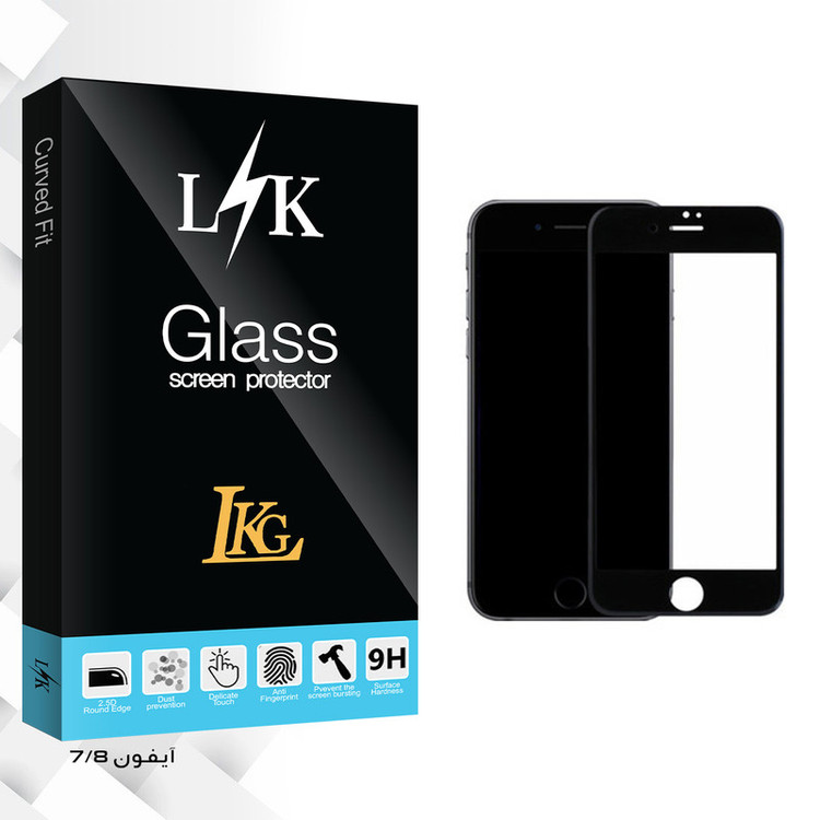 محافظ صفحه نمایش ال کا جی مدل LK Glass مناسب برای گوشی موبایل اپل iPhone 7/8