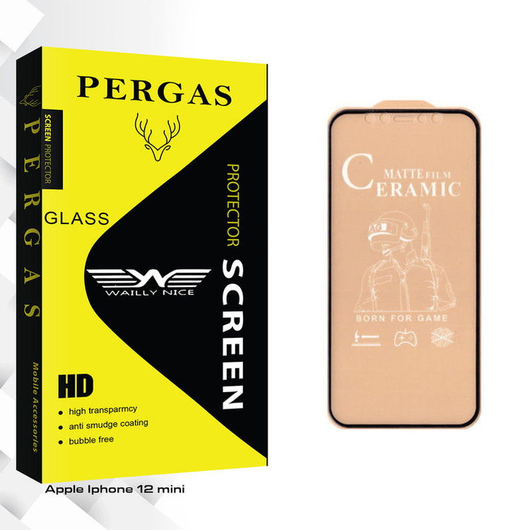 محافظ صفحه نمایش سرامیکی وایلی نایس مدل Pergas Glass مناسب برای گوشی موبایل اپل Iphone 12 mini