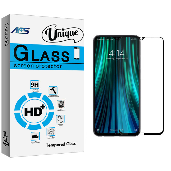 محافظ صفحه نمایش ای اف اس مدل Unique Glass مناسب برای گوشی موبایل شیائومی Redmi Note 8