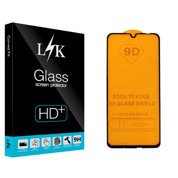 محافظ صفحه نمایش 9D ال کی مدل Hard glass مناسب برای گوشی موبایل هوآوی p smart 2019