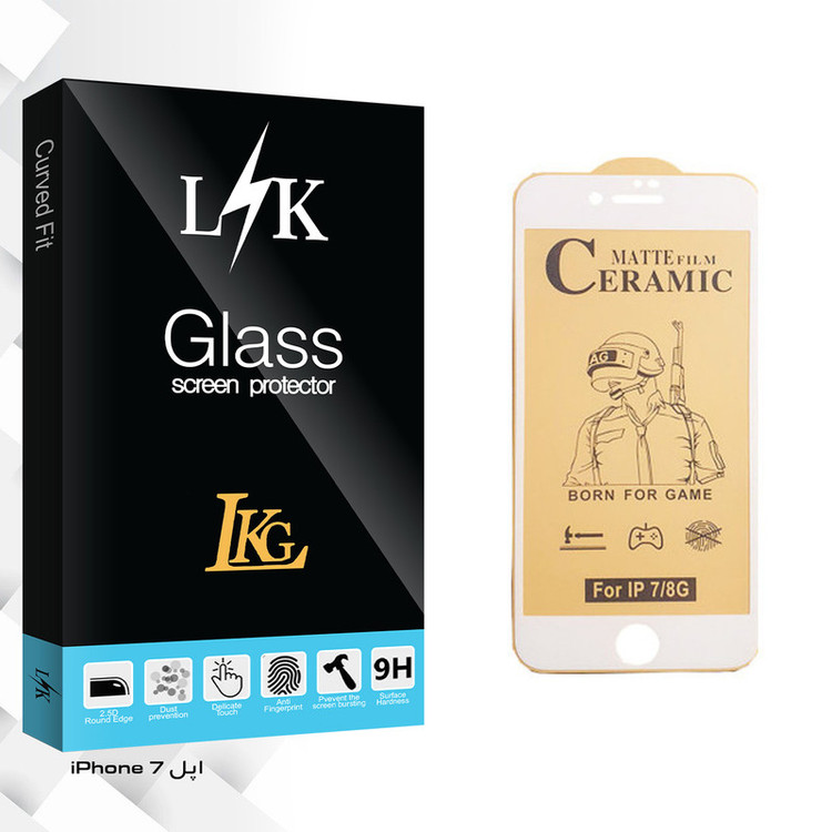 محافظ صفحه نمایش سرامیکی ال کا جی مدل LK Glass مناسب برای گوشی موبایل اپل iPhone 7