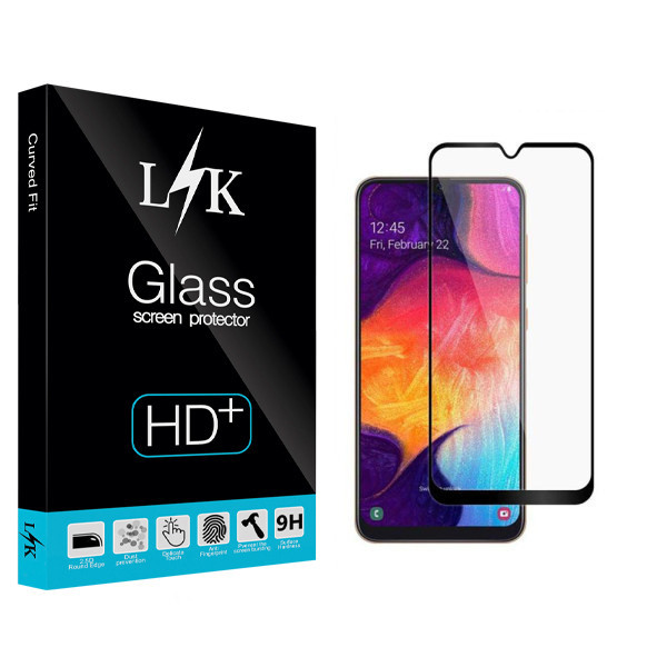 محافظ صفحه نمایش شیشه ای ال کی مدل Hard glass مناسب برای گوشی موبایل سامسونگ Galaxy A50