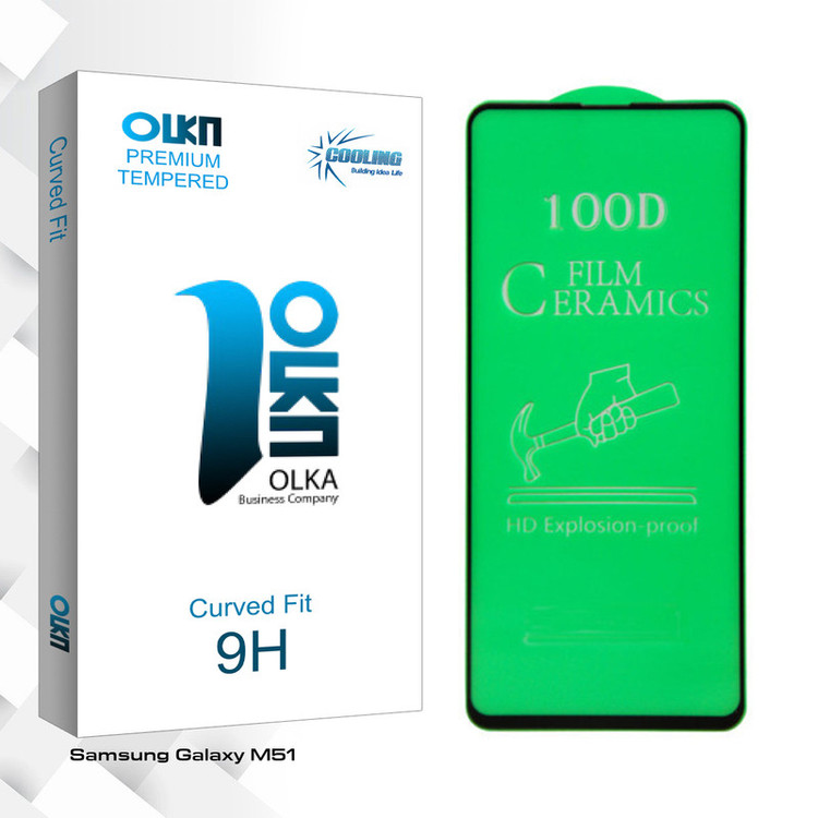 محافظ صفحه نمایش سرامیکی کولینگ مدل Olka glass مناسب برای گوشی موبایل سامسونگ Galaxy M51