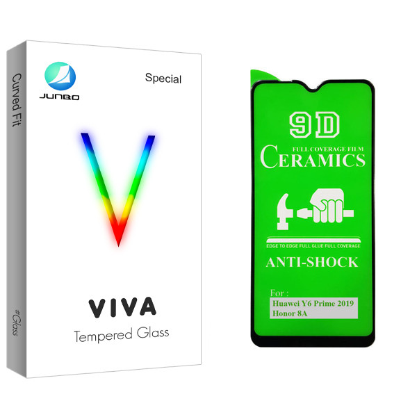 محافظ صفحه نمایش 9D جانبو مدل Viva Glass مناسب برای گوشی موبایل هوآوی Y6 Prime 2019 / آنر 8A