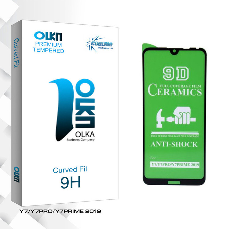 محافظ صفحه نمایش سرامیکی کولینگ مدل Olka glass مناسب برای گوشی موبایل هوآوی Y7/Y7PRO/Y7PRIME 2019