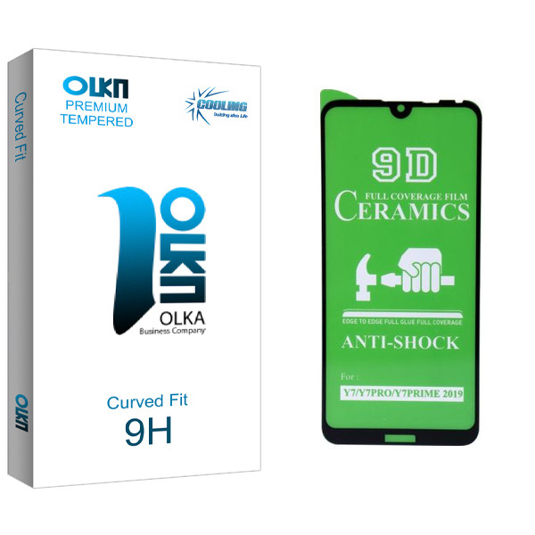 محافظ صفحه نمایش سرامیکی کولینگ مدل Olka glass مناسب برای گوشی موبایل هوآوی Y7/Y7PRO/Y7PRIME 2019