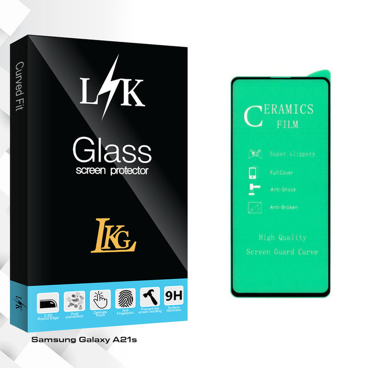 محافظ صفحه نمایش سرامیکی ال کا جی مدل LK Glass مناسب برای گوشی موبایل سامسونگ Galaxy A21s
