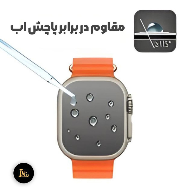 محافظ صفحه نمایش ال کا جی مدل PMMA مناسب برای ساعت هوشمند اپل Series10-46mm
