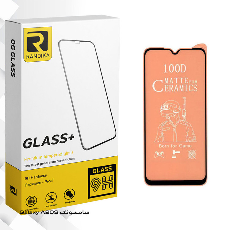محاظ صفحه نمایش مات راندیکا مدل GLD مناسب برای گوشی موبایل سامسونگ Galaxy A20S
