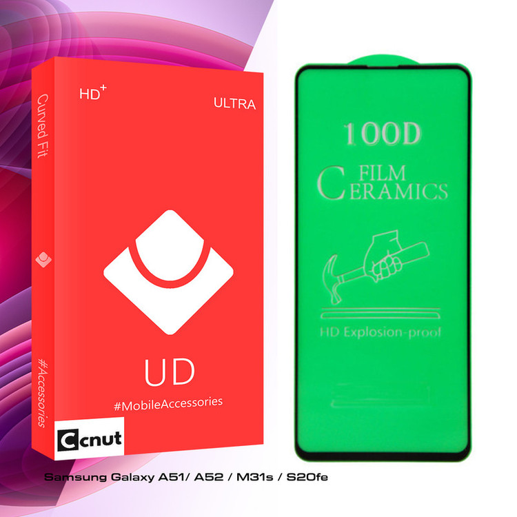 محافظ صفحه نمایش سرامیکی کوکونات مدل UD Glass مناسب برای گوشی موبایل سامسونگ Galaxy A51/ A52 / M31s / S20fe