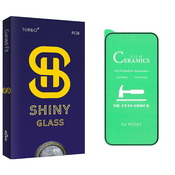 محافظ صفحه نمایش سرامیکی آتوچبو مدل Shiny مناسب برای گوشی موبایل اپل Iphone 12 Pro Max