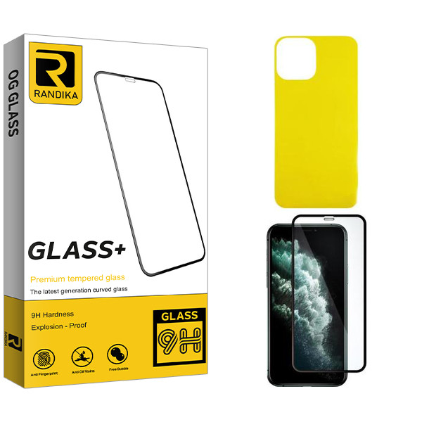 محافظ صفحه نمایش راندیکا مدل Randika مناسب برای گوشی موبایل اپل iPhone 11 promax  به همراه محافظ پشت گوشی