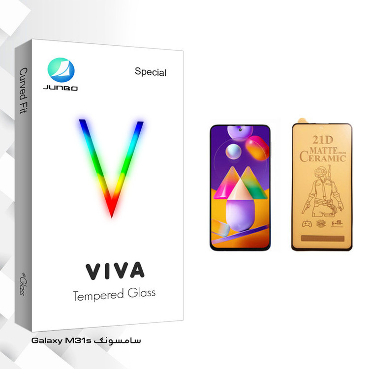 محافظ صفحه نمایش سرامیکی جانبو مدل Viva Glass مناسب برای گوشی موبایل سامسونگ Galaxy M31s