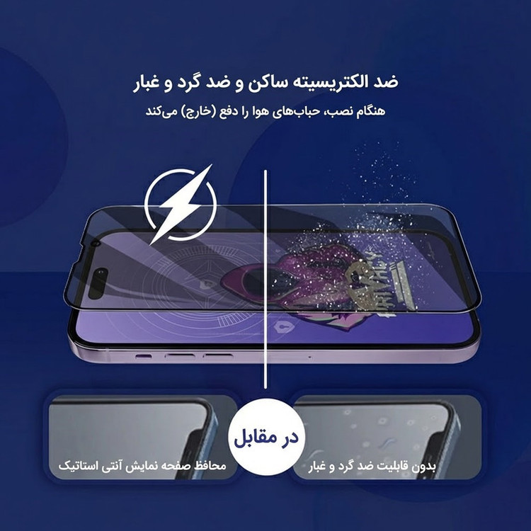 محافظ صفحه نمایش آتوچبو مدل PRVMiT-AT مناسب برای گوشی موبایل اپل iPhone 13 Pro Max