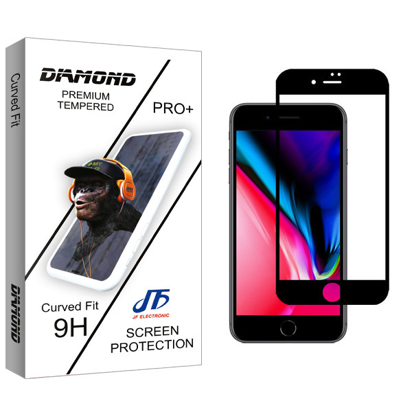 محافظ صفحه نمایش جی اف مدل Diamond glass مناسب برای گوشی موبایل اپل iPhone 8 Plus