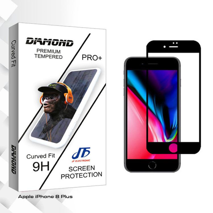 محافظ صفحه نمایش جی اف مدل Diamond glass مناسب برای گوشی موبایل اپل iPhone 8 Plus