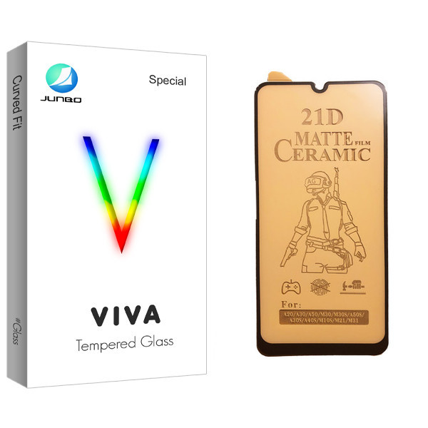 محافظ صفحه نمایش سرامیکی جانبو مدل Viva Glass مناسب برای گوشی موبایل سامسونگ Galaxy A30s