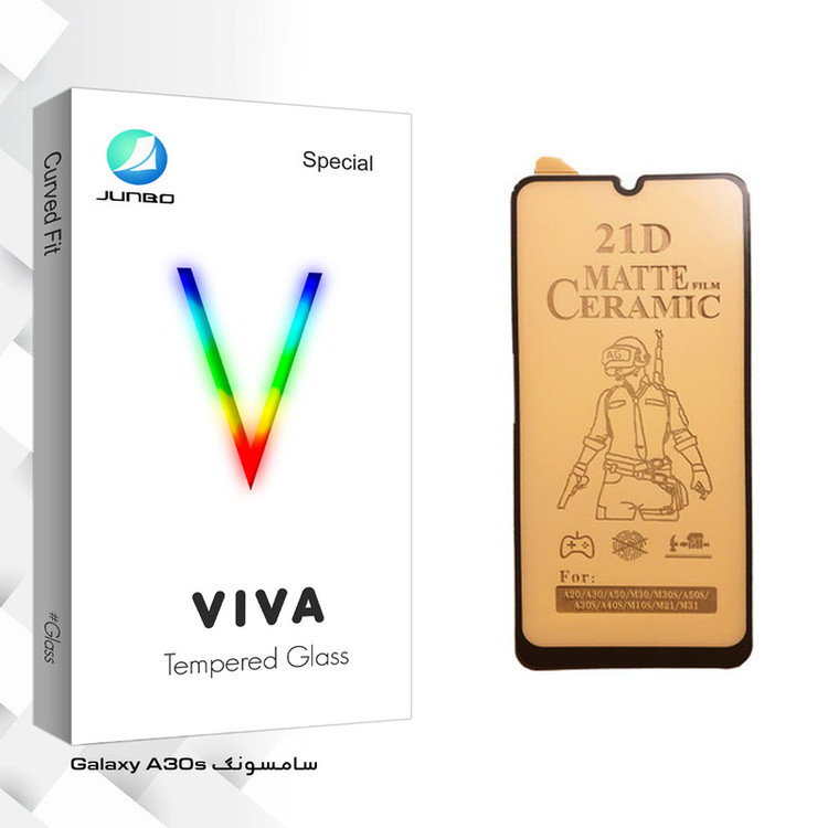 محافظ صفحه نمایش سرامیکی جانبو مدل Viva Glass مناسب برای گوشی موبایل سامسونگ Galaxy A30s