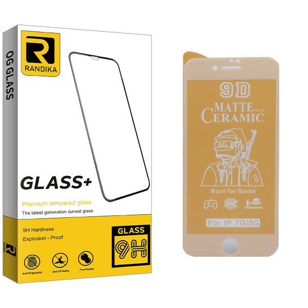 محافظ صفحه نمایش سرامیکی مات راندیکا مدل GLD مناسب برای گوشی موبایل اپل iphone 7 / 8