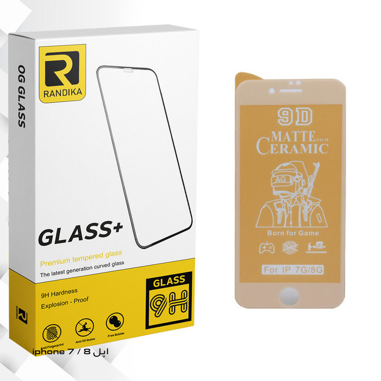 محافظ صفحه نمایش سرامیکی مات راندیکا مدل GLD مناسب برای گوشی موبایل اپل iphone 7 / 8