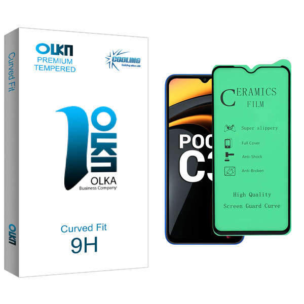 محافظ صفحه نمایش سرامیکی کولینگ مدل Olka Glass مناسب برای گوشی موبایل شیائومی Poco C3