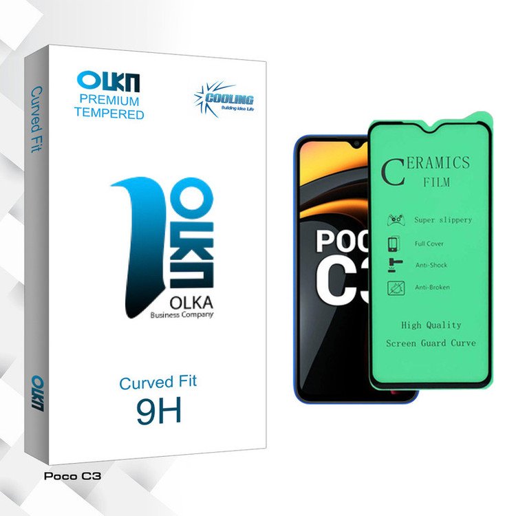 محافظ صفحه نمایش سرامیکی کولینگ مدل Olka Glass مناسب برای گوشی موبایل شیائومی Poco C3