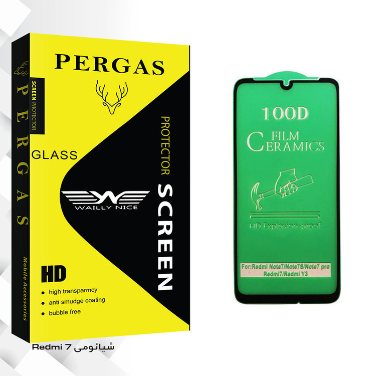 محافظ صفحه نمایش سرامیکی وایلی نایس مدل Pergas Glass مناسب برای گوشی موبایل شیائومی Redmi 7